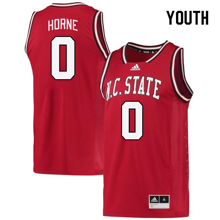 Youth #0 DJ Horne NC State Wolfpack College Basketball Jerseys Stitched Sale-Retro